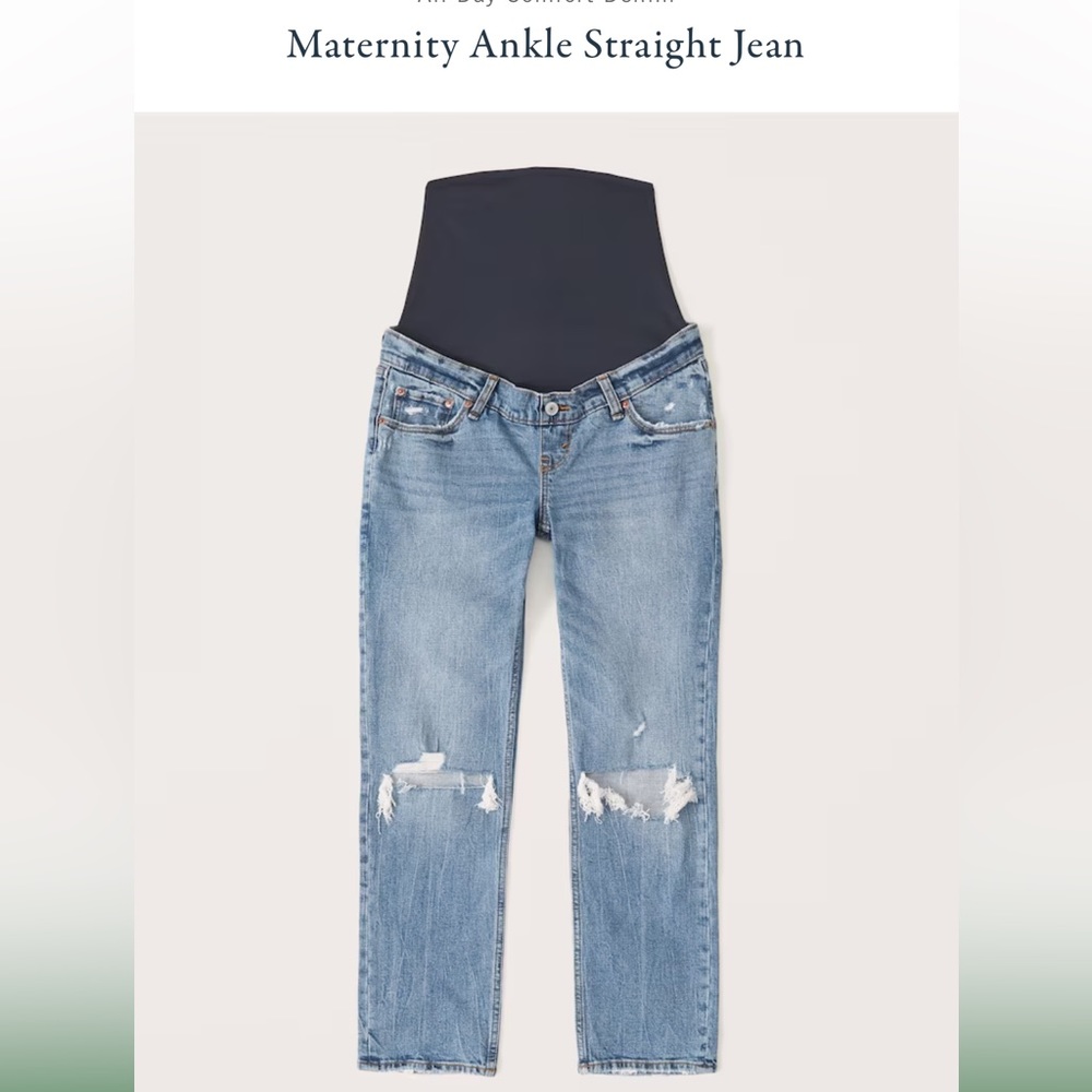 Abercrombie & Fitch Maternity Ankle Straight Jeans